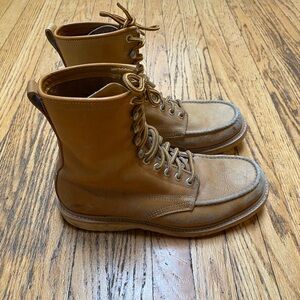 Gorilla Mens Leather Work Boots Sz Mens 9.5 D